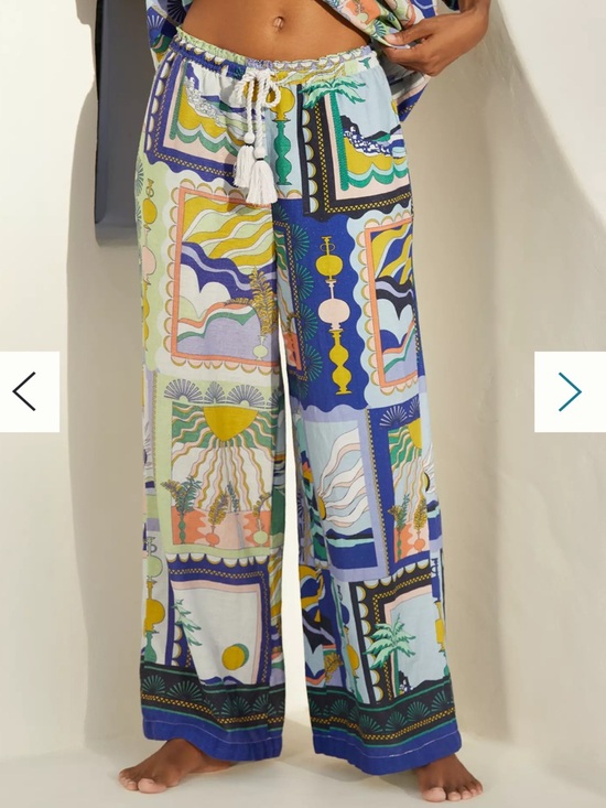Anthropologie Pants - Anthropologie Linen Wide-Leg Pants | Celandine | Size Small